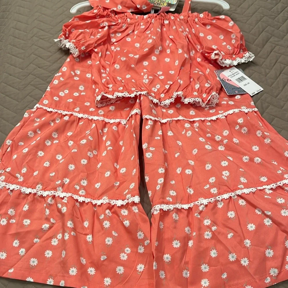 Freestyle Revolution Top and Pants Outfit Set with Matching Hair Accessory/ 6X